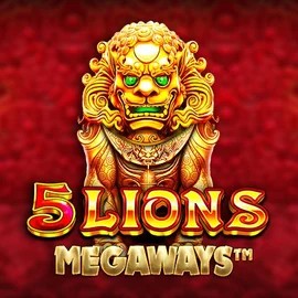 5 Lions Megaways online game logo by Pragmatic Play on spinolocoo.eu