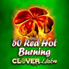50 Red Hot Burning Clover Links casino game by Novomatic – featured logo at Spinoloco Casino