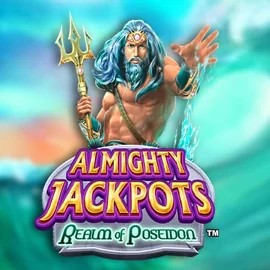 Almighty Jackpots – Realm of Poseidon game by Novomatic – logo hosted on Spinoloco Casino