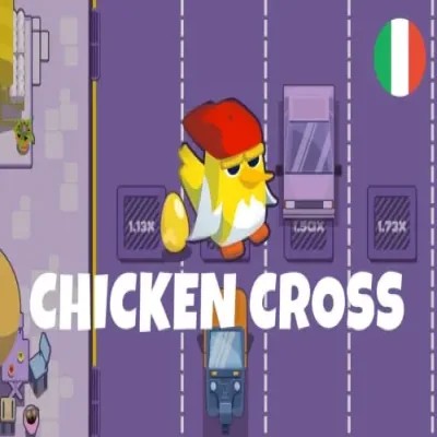 Chicken Cross slot visual from Upgaming available on spinolocoo.eu