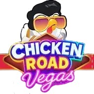 Chicken Road Vegas online game logo by InOut on spinolocoo.eu