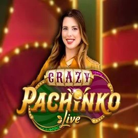 Crazy Pachinko slot logo by Evolution at Spinoloco Casino