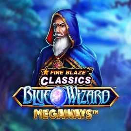 Play Fire Blaze Blue Wizard Megaways slot by Rarestone Gaming on spinolocoo.eu