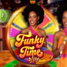 Funky Time slot logo by Evolution at Spinoloco Casino