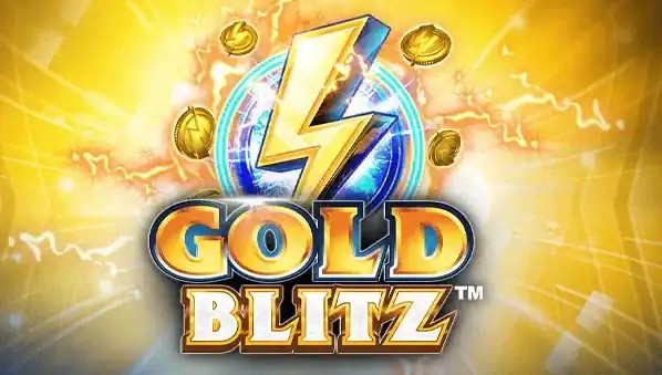 Gold Blitz slot logo by Fortune Factory Studios at Spinoloco Casino