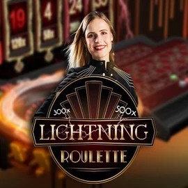 Lightning Roulette slot visual from Evolution available on spinolocoo.eu