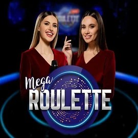 Mega Roulette online game logo by Pragmatic Play on spinolocoo.eu