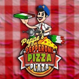 Peppe’s Pepperoni Pizza Plaza logo by Pragmatic Play at Spinoloco Casino