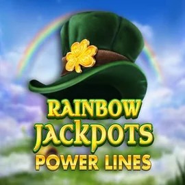 Rainbow Jackpots Power Lines by Red Tiger Gaming, showcased at spinolocoo.eu – game logo
