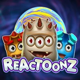 Reactoonz online game logo by Play'n GO on spinolocoo.eu