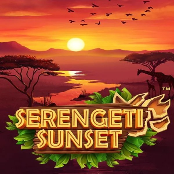 Serengeti Sunset slot logo by Skywind Group at Spinoloco Casino