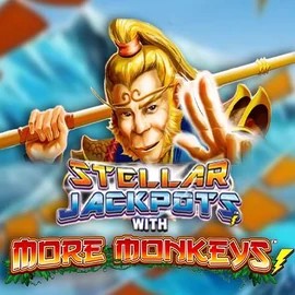 Stellar Jackpots with More Monkeys by Lightning Box Game, showcased at spinolocoo.eu – game logo