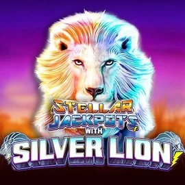 Stellar Jackpots with Silver Lion slot visual from Lightning Box Game available on spinolocoo.eu