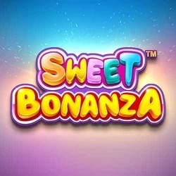 Sweet Bonanza slot logo by Pragmatic Play at Spinoloco Casino