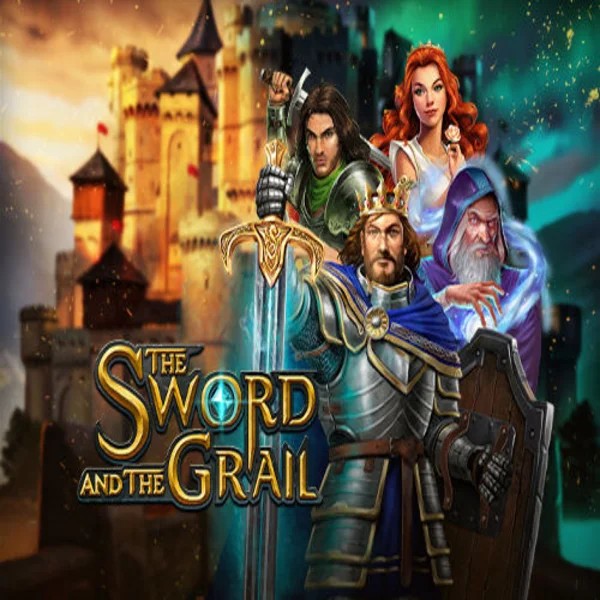 The Sword and the Grail logo by Play'n GO at Spinoloco Casino