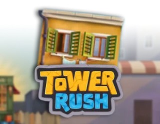 Tower Rush slot logo by Galaxsys at Spinoloco Casino